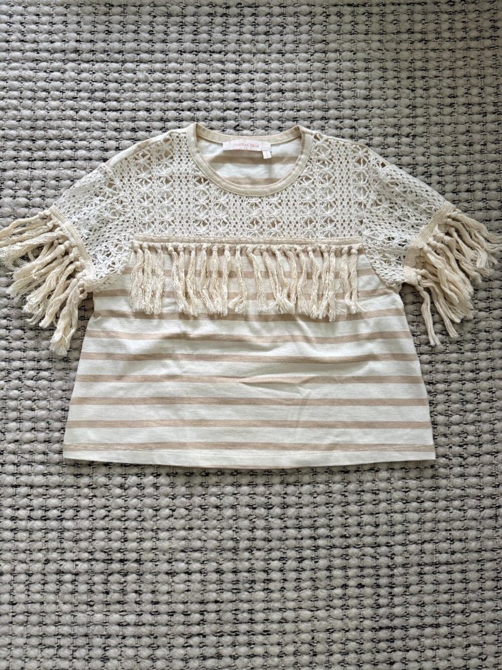See by Chloe Fringe Top